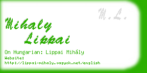 mihaly lippai business card